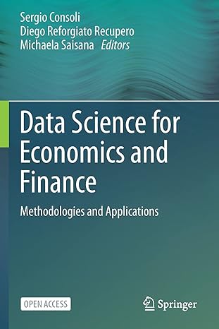 data science for economics and finance methodologies and applications 1st edition sergio consoli ,diego