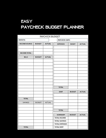 Easy Paycheck Budget Planne Mastering Money Management And Achieving Financial Results