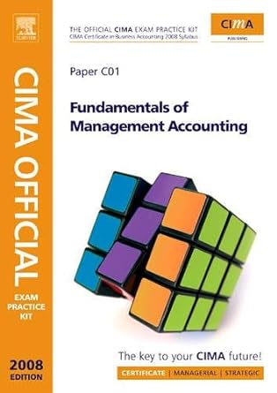 cima official exam practice kit fundamentals of management accounting cima certificate in business accounting