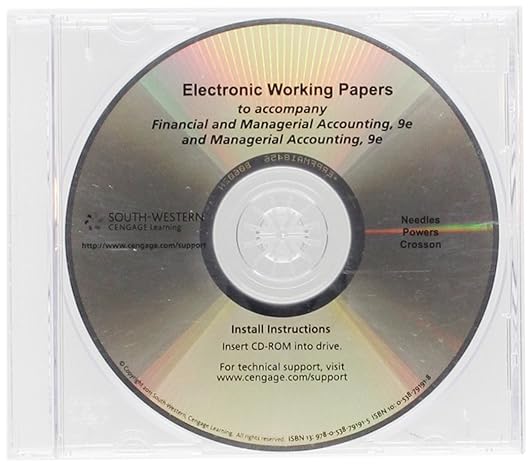 electronic working papers for needles powers crossons financial and managerial accounting 9th and crosson