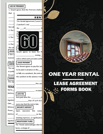 one year rental lease agreement forms book 1st edition joseph osbourne b0cfx334pn