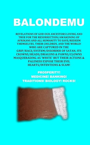 balondemu prosperity medicine banking traditions biology rocks 1st edition balondemu busobozi 979-8863456317