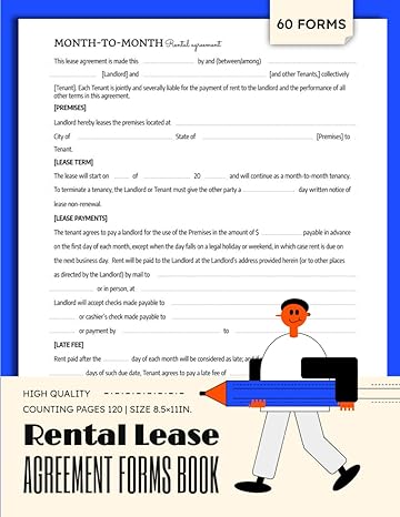 rental lease agreement forms book 60 forms month to month tenancy agreement forms 1st edition hassan elbakali