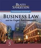 business law and the legal environment standard edition 5th edition jeffrey f beatty 0324663528, 9780324663525