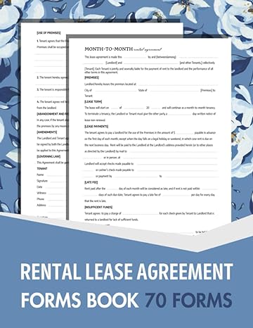 rental lease agreement forms book 1st edition erin molan b0cj45qthr