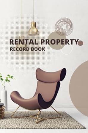 rental property record book for landlord rental property manager size 120 pages 1st edition kanyapat phopan