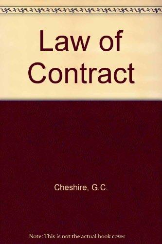 law of contract 10th edition g c cheshire , c h s fifoot 0406565317, 9780406565310