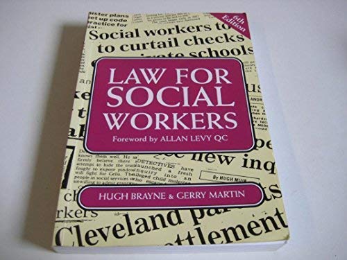 law for social workers 6th edition hugh brayne , gerry martin , allan levy 1854318888, 9781854318886