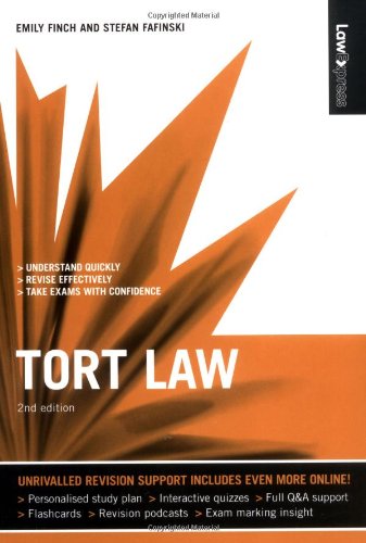 tort law 2nd edition emily finch 1405873620, 9781405873628