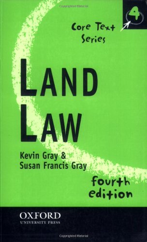 land law 4th edition kevin gray , susan francis gray 0199284458, 9780199284450