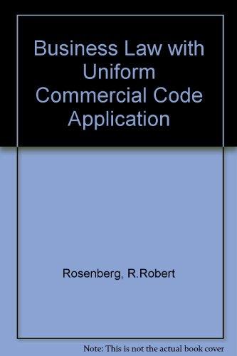 business law with uniform commercial code application 6th edition rosenberg, r.robert 0070539014,