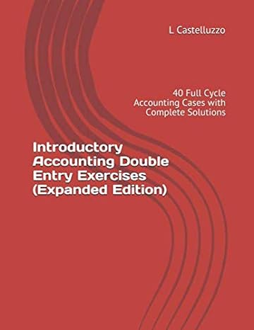 accounting double entry exercises  40 full cycle accounting cases with  solutions 1st edition l castelluzzo