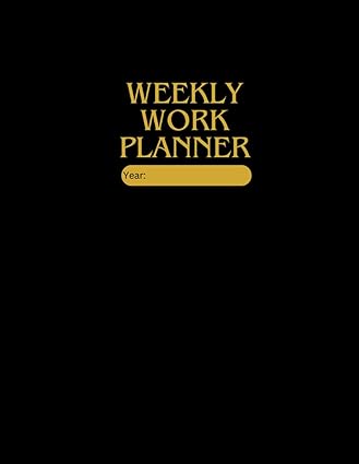 weekly work planner 1st edition alda dias b0clspmw69