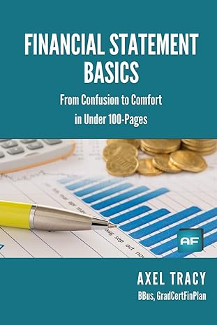 financial statement basics from confusion to comfort in under 100 pages 1st edition axel tracy 1522937285,