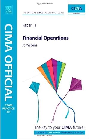 cima official exam practice kit financial operations 5th edition jo watkins 1856177335, 978-1856177337