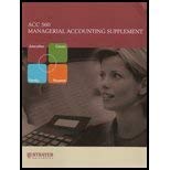 acc 560 managerial accounting supplement 1st edition john j. wild kermit d. larson barbara chiappetta