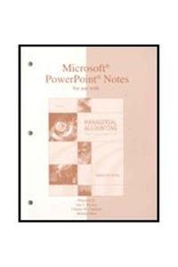 powerpoint notes for use with managerial accounting 6th edition ronald w hilton 0072866268, 978-0072866261