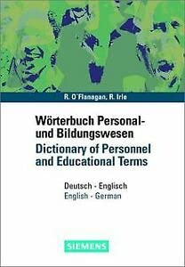 w rterbuch personal und bildungswesen / dictionary of personnel and educational terms deutsch englisch /