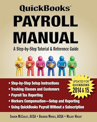 quickbooks payroll manual a step by step tutorial and reference guide 1st edition sharon mccauley ,brandon