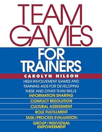 team games for trainers 1st edition carolyn nilson 0070465886, 978-0070465886