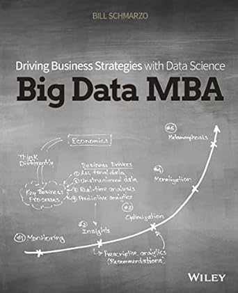 driving business strategies with data science big data mba 1st edition bill schmarzo 8126559659,