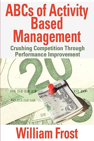 abcs of activity based management crushing competition through performance improvement 1st edition r. william