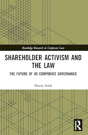 shareholder activism and the law 1st edition ekrem solak 0367497573, 978-0367497576