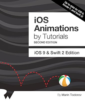 ios animations by tutorials ios 9 and swift 2 edition 1st edition marin todorov 1942878095, 978-1942878094