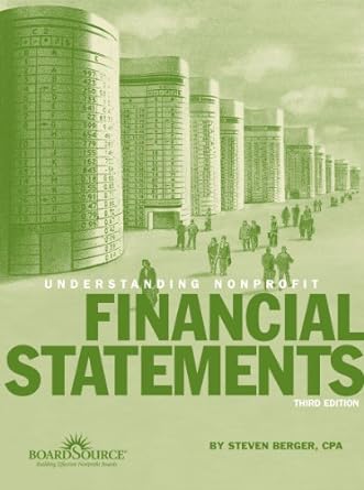 understanding nonprofit financial statements 3rd 3rd edition steven h berger m.d. 1586861042, 978-1586861049