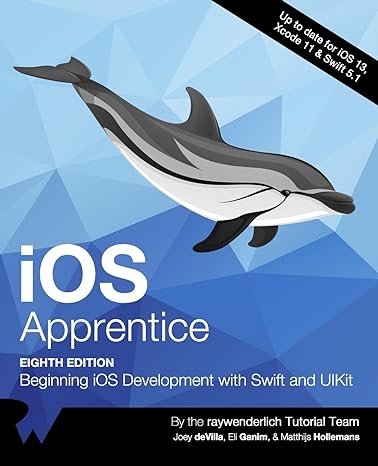 ios apprentice beginning ios development with swift and uikit 1st edition raywenderlich tutorial team ,joey
