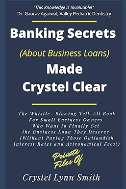 banking secrets made crystel clear 1st edition crystel smith ,jay w foreman 1516961153, 978-1516961153