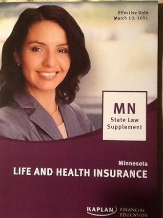 minnsota life and health insurance 1st edition kaplan 1427735905, 978-1427735904