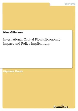 international capital flows economic impact and policy implications 1st edition nina gillmann 3867463654,