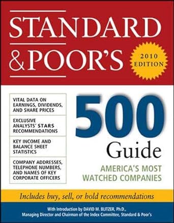 standard and poor s 500 guide 2010 edition 13th edition standard & poors 0071703365, 978-0071703369