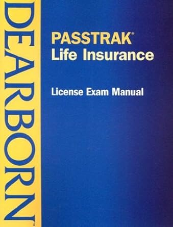 passtrak life insurance license exam manual 1st edition dearborn financial services 0793153522, 978-0793153527