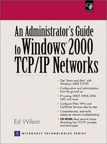 an administrators guide to windows 2000 tcp/ip networks 1st edition ed wilson 0130914002, 978-0130914002
