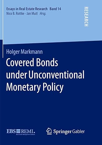 covered bonds under unconventional monetary policy 1st edition holger markmann 3658215224, 978-3658215224