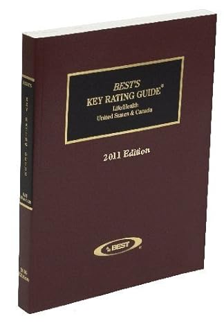 best s key ratings guide 2011 life/health united states and canada 1st edition a.m. best co 1936105446,