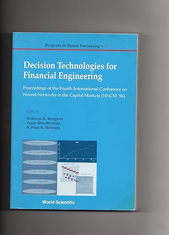 decision technologies for financial engineering proceedings of the  international conference on neural