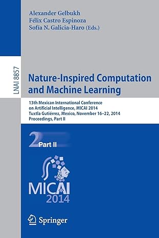 nature inspired computation and machine learning 13th mexican international conference on artificial