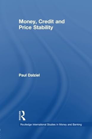 money credit and price stability 1st edition paul dalziel 1138010111, 978-1138010116