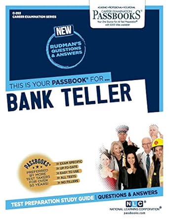 bank teller 1st edition national learning corporation 1731802935, 978-1731802934