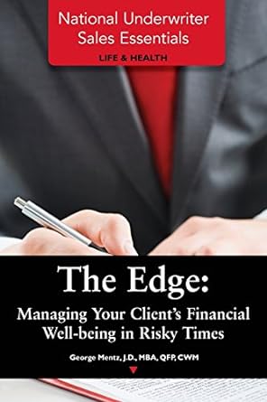 the edge managing your client s financial well being in risky times 1st edition george mentz ,j.d. ,mba ,qfp
