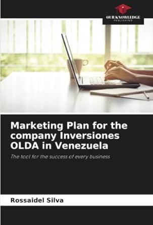 marketing plan for the company inversiones olda in venezuela the tool for the success of every business 1st
