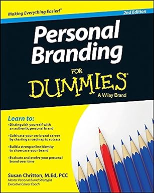 personal branding for dummies 2nd edition susan chritton 1118915550, 978-1118915554
