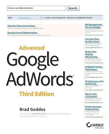 advanced google adwords 3rd edition brad geddes 111881956x, 978-1118819562