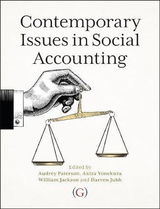 contemporary issues in social accounting 1st edition audrey paterson 1911396552, 978-1911396550