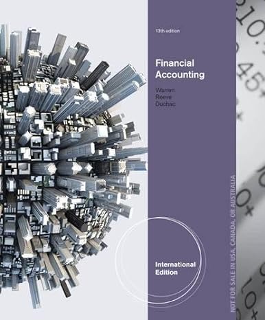 financial accounting 13th revised edition duchac warren, reeve 1285073088, 978-1285073088