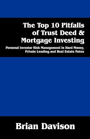 the top 10 pitfalls of trust deed and mortgage investing personal investor risk management in hard money