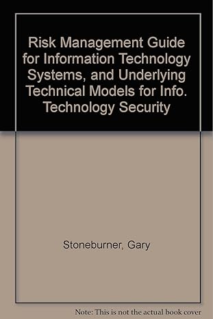 risk management guide for information technology systems and underlying technical models for info technology